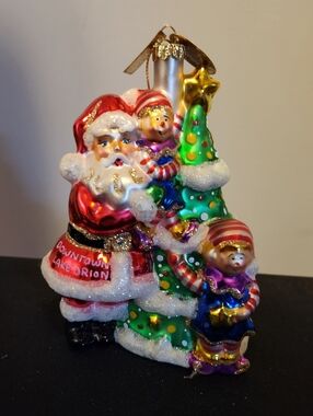 Margaret Cobane Signed Glass Ornament Downtown Lake Orion